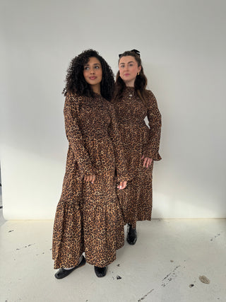 Penelope Leopard Print Maxi Dress