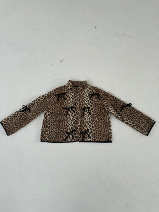 Stella Leopard Print Fleece Zip-Up Jacket